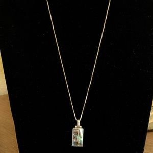 .925 sterling silver mother of pearls necklace